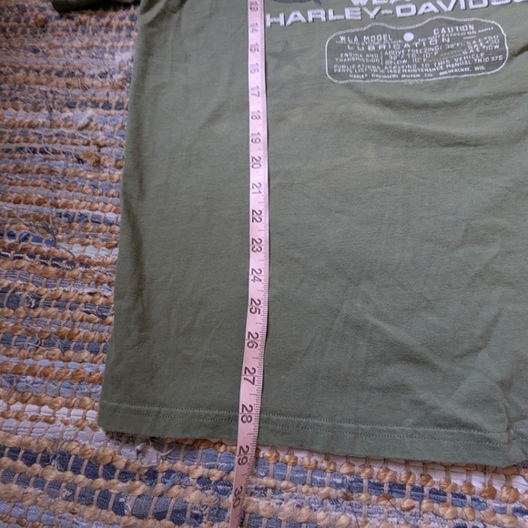 Vtg 1997 Harley-Davidson Pearl Harbor Honolulu Hawaii T Shirt XL Green WLA-45 Mi - Picture 3 of 9